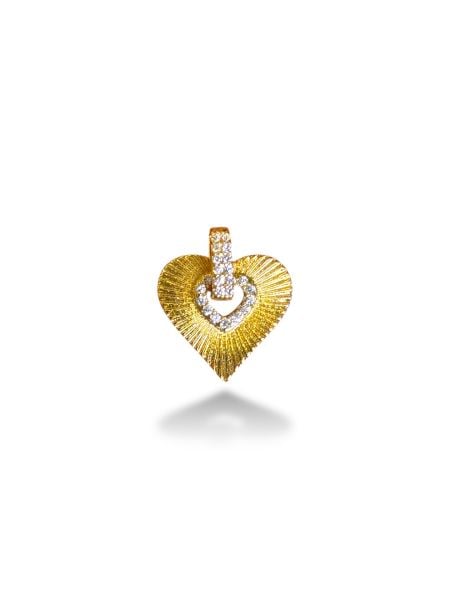 Kalp Charm Altın Kaplama