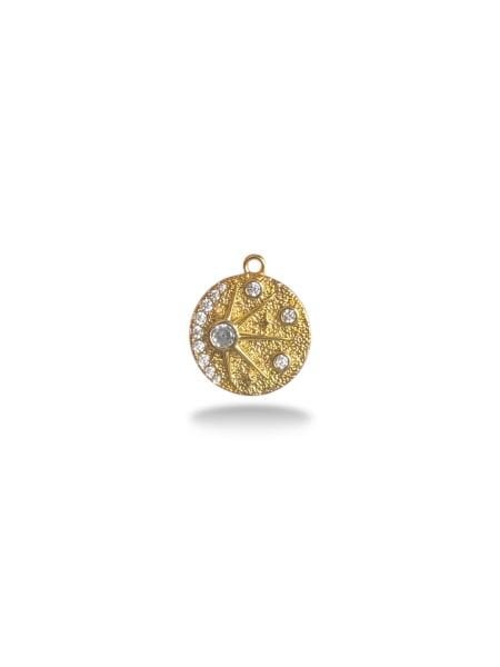 Altın Kaplama Taşlı Charm