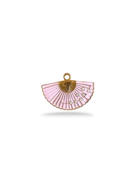 Altın Kaplama Yelpaze Charm